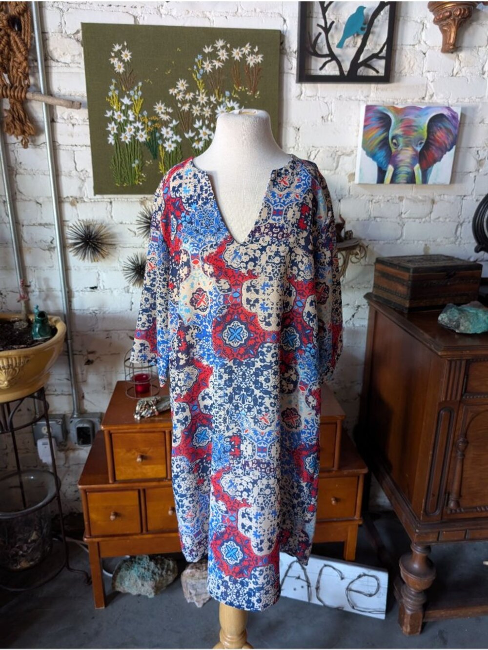Renee C made in USA shift dress lined